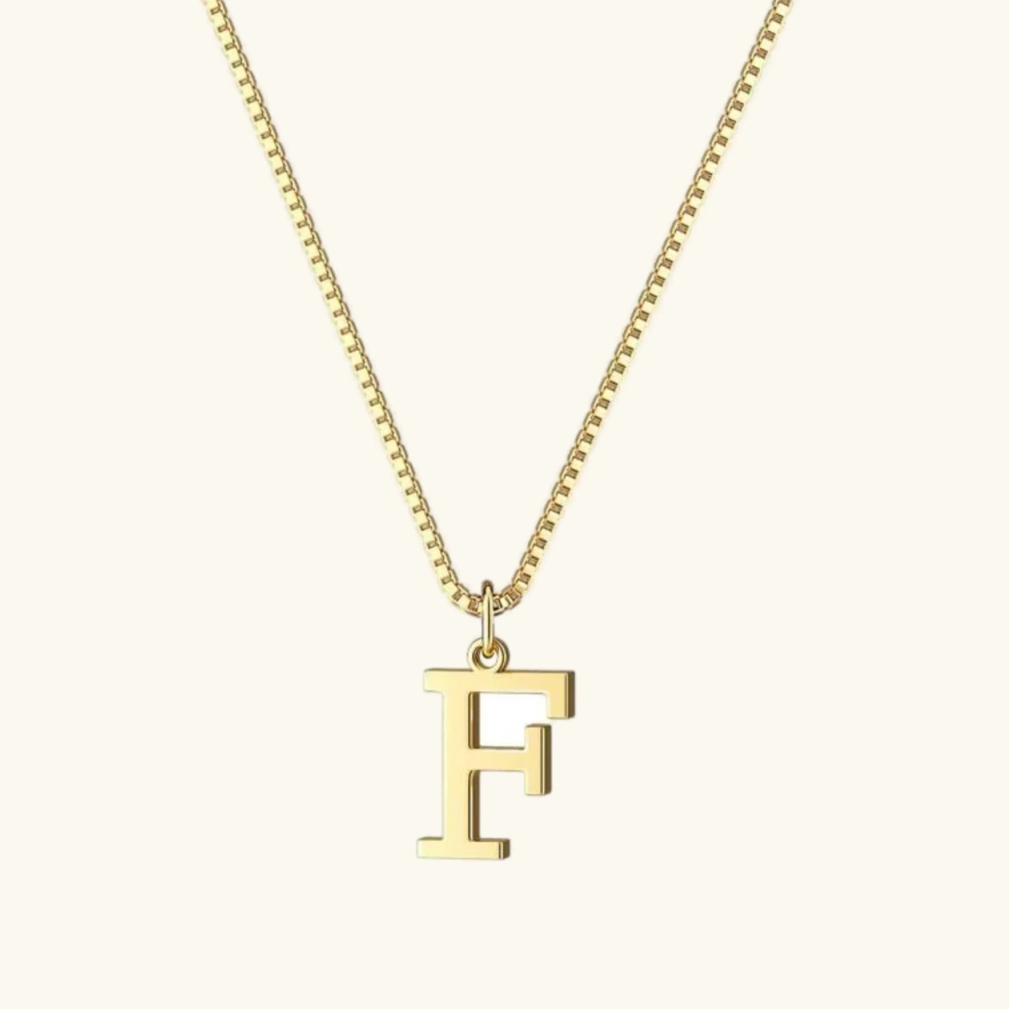 Karina Letter Initial Gold Necklace