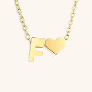 Mallory - Love Initial Letter Necklace
