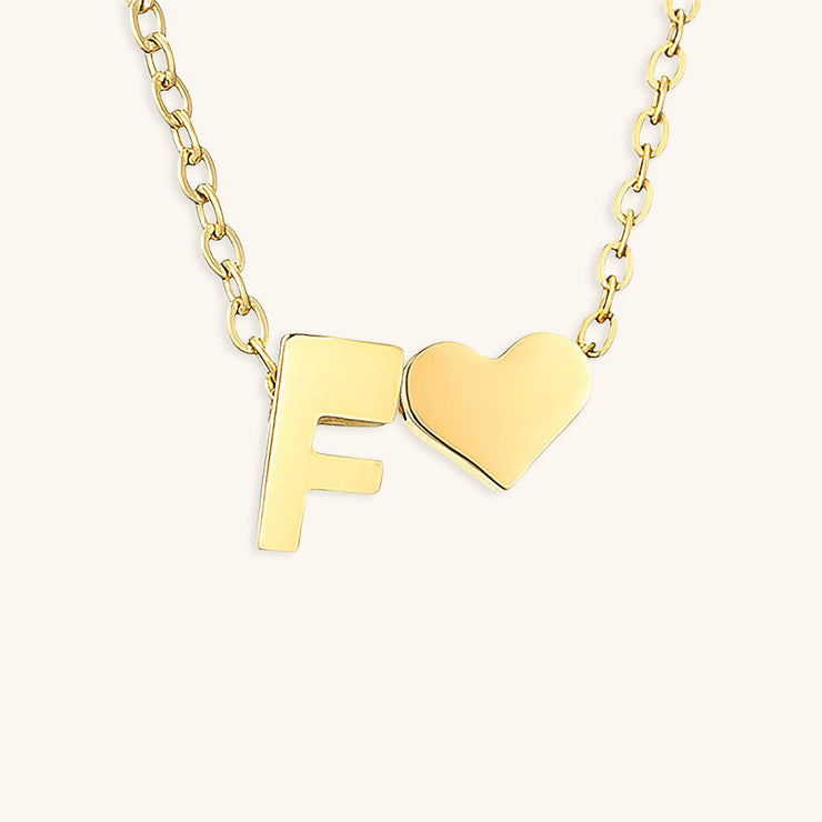Mallory - Love Initial Letter Necklace