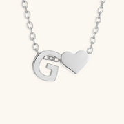 Mallory - Love Initial Letter Necklace