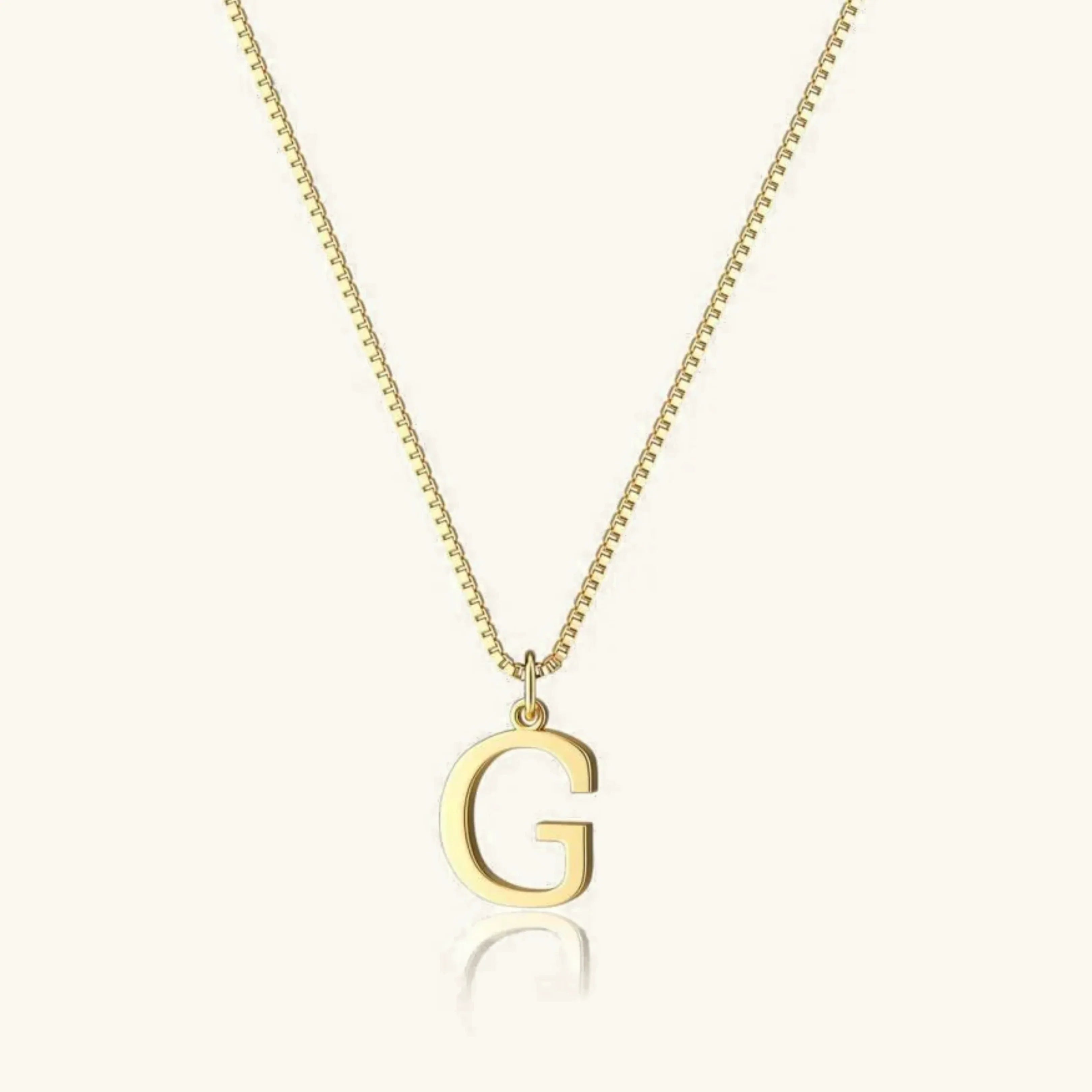 Karina Letter Initial Gold Necklace