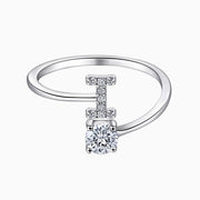 Personalized Initial Sterling Silver Ring