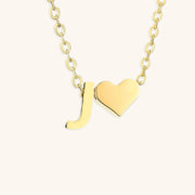 Mallory - Love Initial Letter Necklace