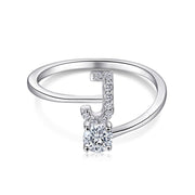 Personalized Initial Sterling Silver Ring