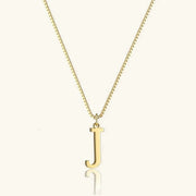 Karina - Letter Initial Gold Necklace