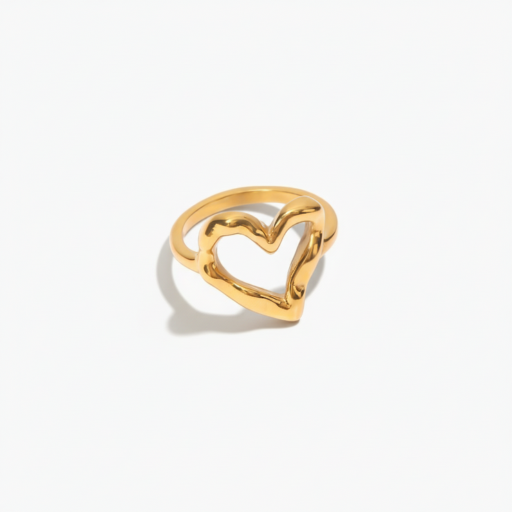 Nalini - Hollow Heart Ring