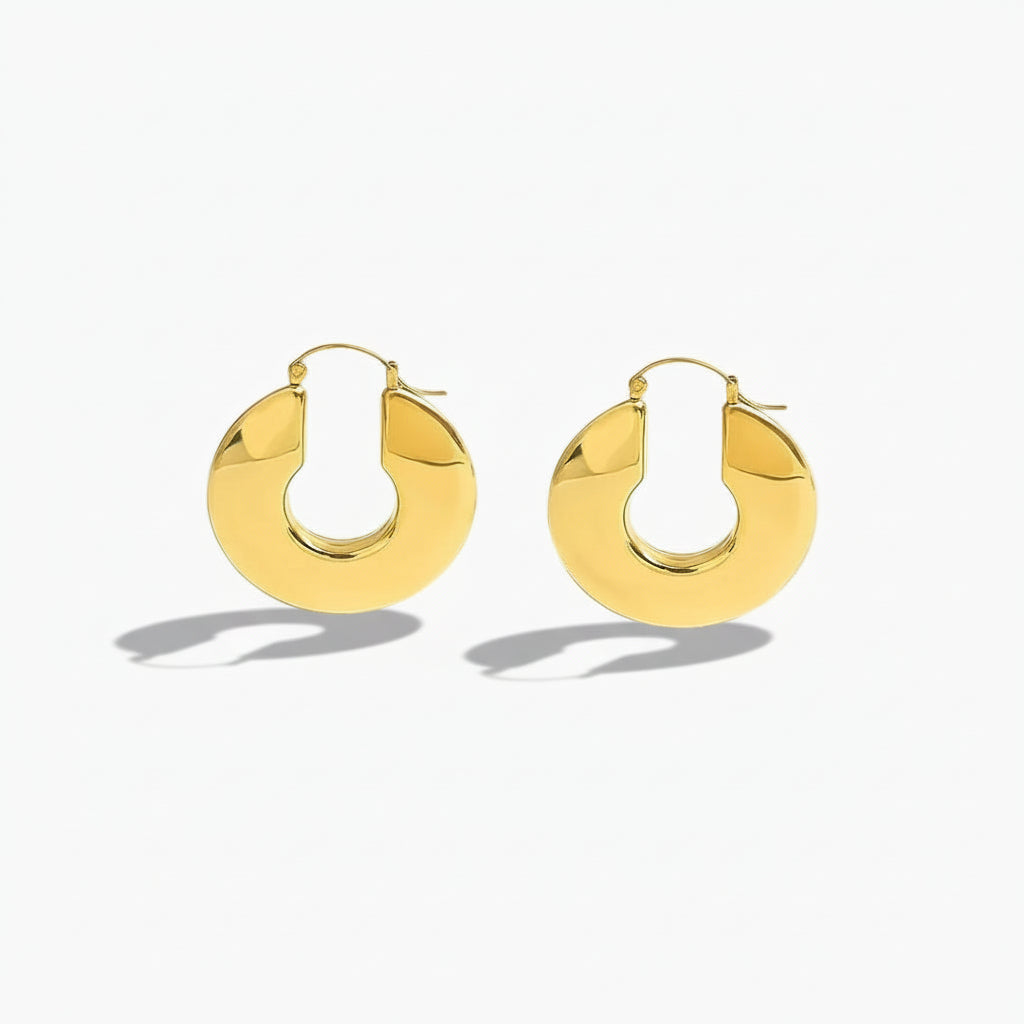 Nina - Chunky Hoop Earrings