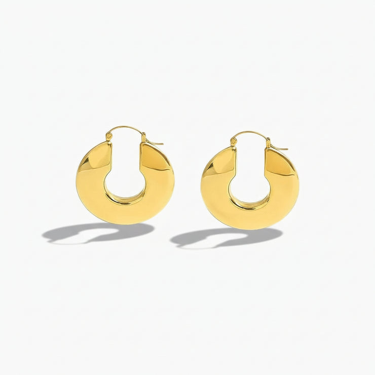 Nina - Chunky Hoop Earrings