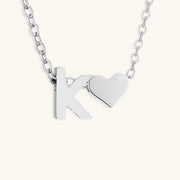 Mallory - Love Initial Letter Necklace