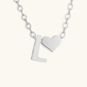 Mallory - Love Initial Letter Necklace