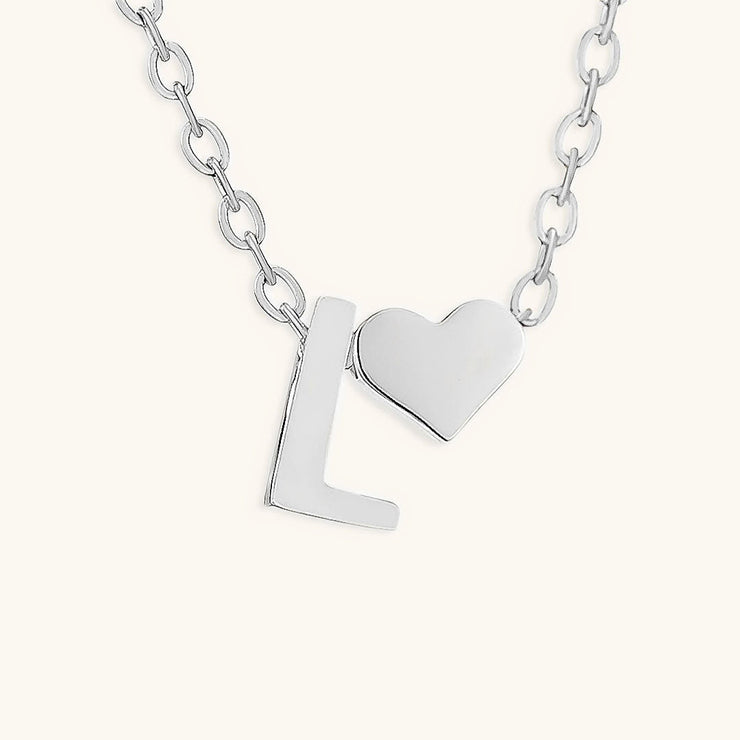 Mallory - Love Initial Letter Necklace