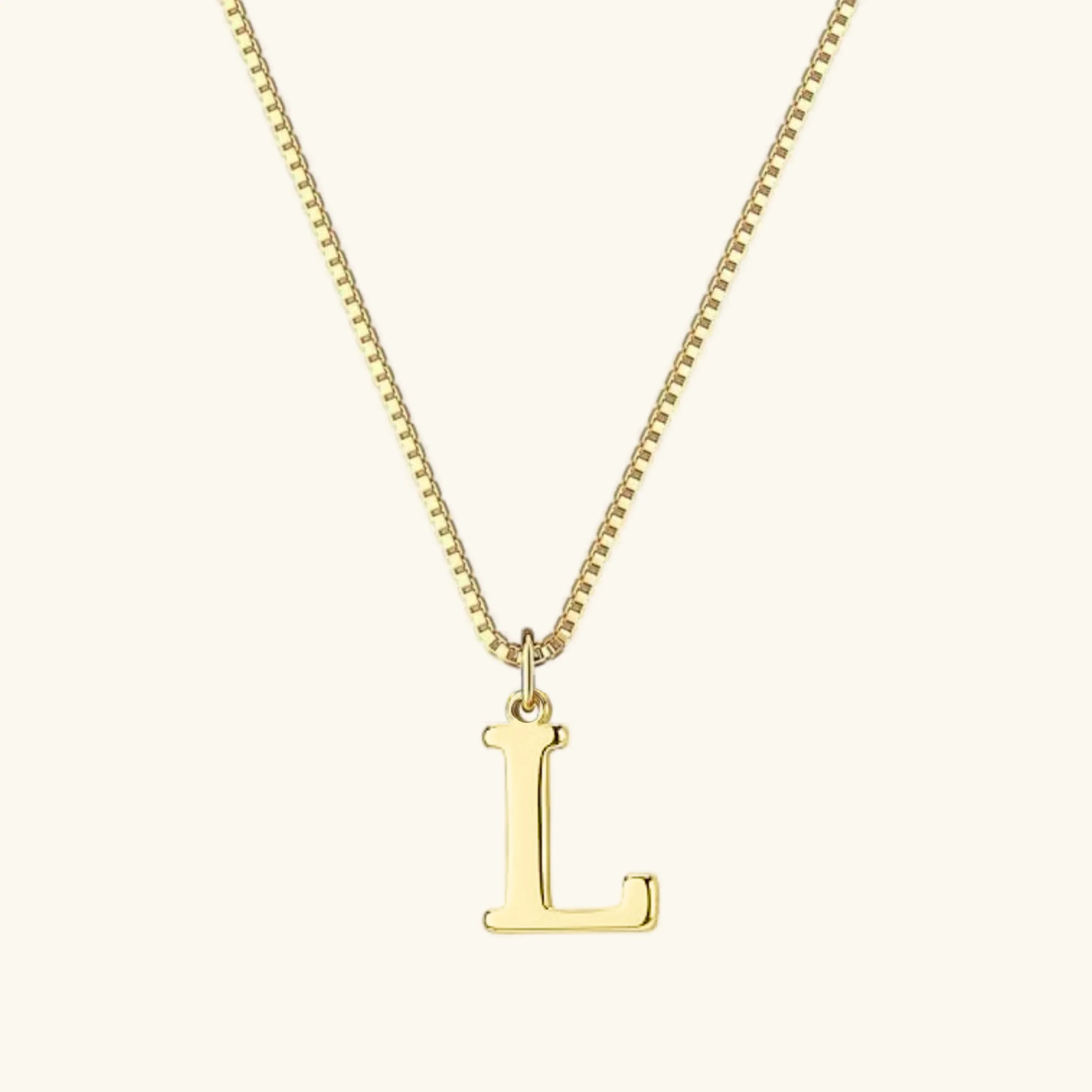 Karina Letter Initial Gold Necklace