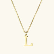 Karina - Letter Initial Gold Necklace