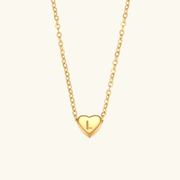 Juliette - Heart Initial Gold Necklace