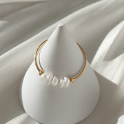 Magnolia - Freshwater Pearl Gold Ring