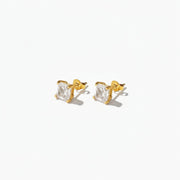 Jocelyn - Solitaire Gold Earrings