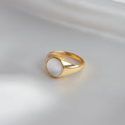 Mariam - Pearl Gold Ring
