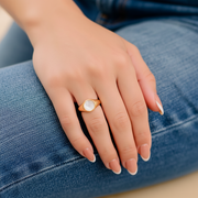 Mariam - Pearl Gold Ring