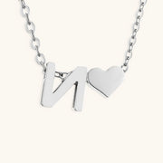 Mallory - Love Initial Letter Necklace