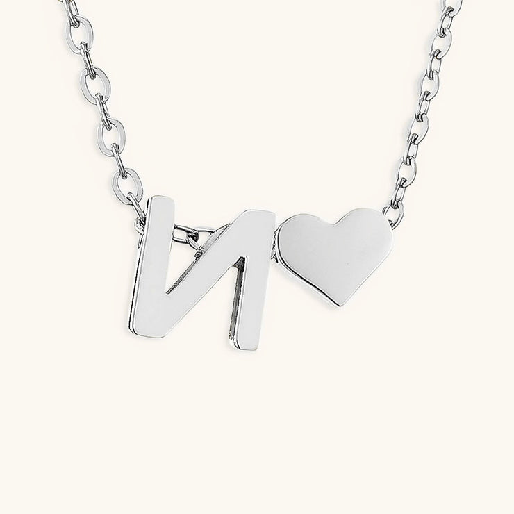 Mallory - Love Initial Letter Necklace