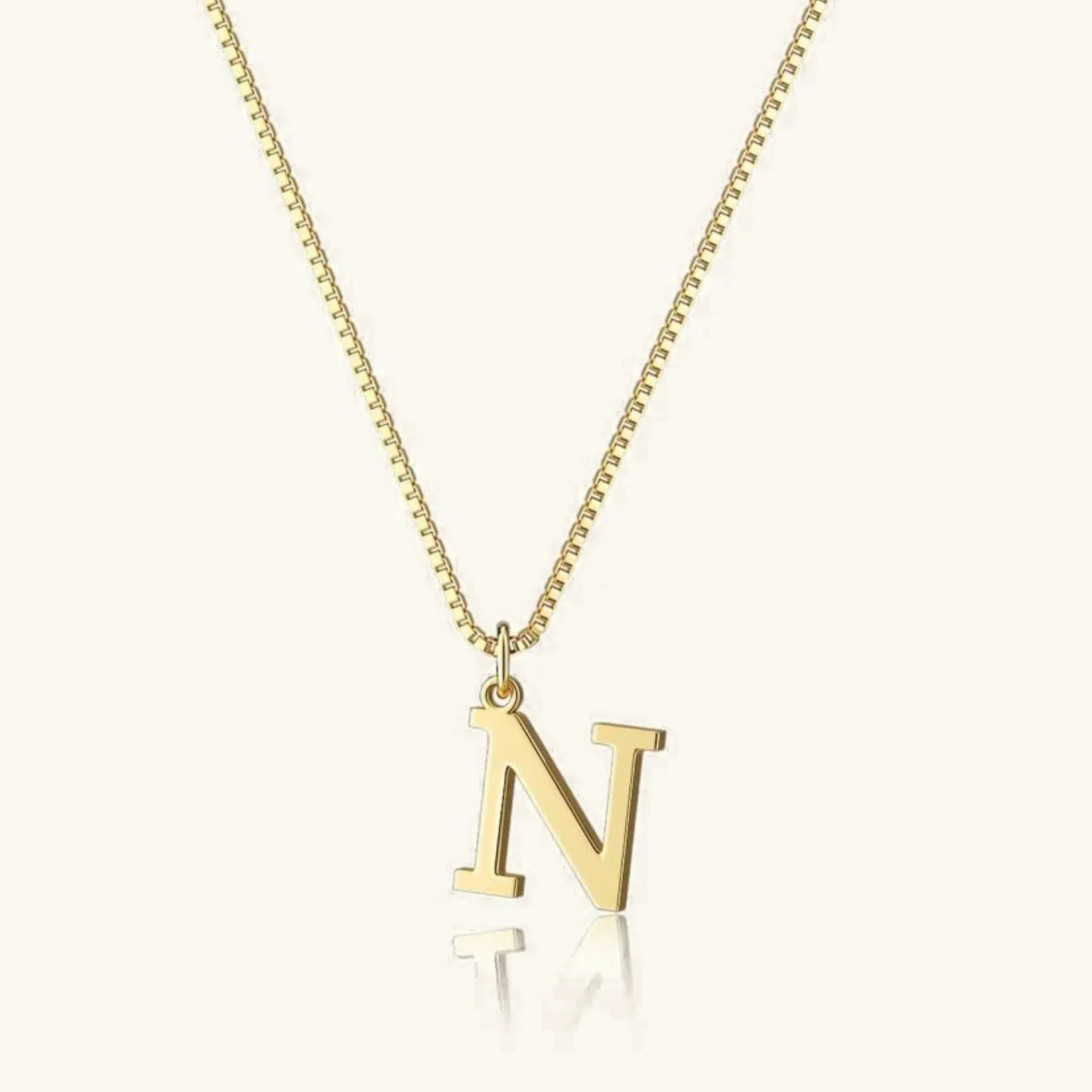 Karina Letter Initial Gold Necklace