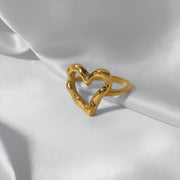 Nalini - Hollow Heart Ring