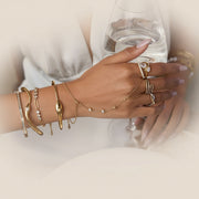 Orla - Gold Diamond Bangle