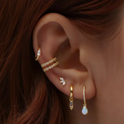 Quinn - Trio Flat Back Stud Earrings