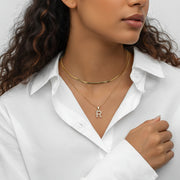 Marissa - Layered Gold Initial Letter Necklace