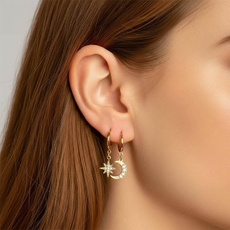 Roxanne - Moon Star Earrings