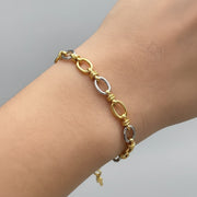 Ingrid - Two Tone Gold Bracelet