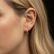 Olivia - Diamond Hoop Earrings