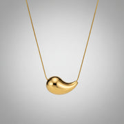 Malia - Sleek Bean Necklace
