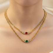 Jasmine - Vintage Gemstone Necklace
