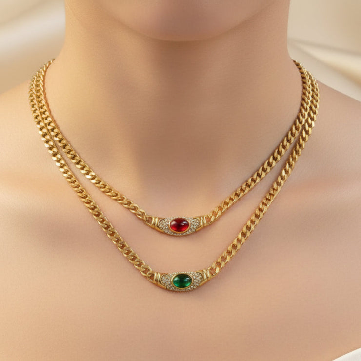 Jasmine - Vintage Gemstone Necklace