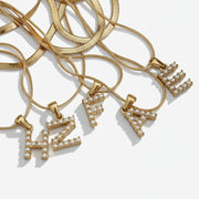 Marissa - Layered Gold Initial Letter Necklace