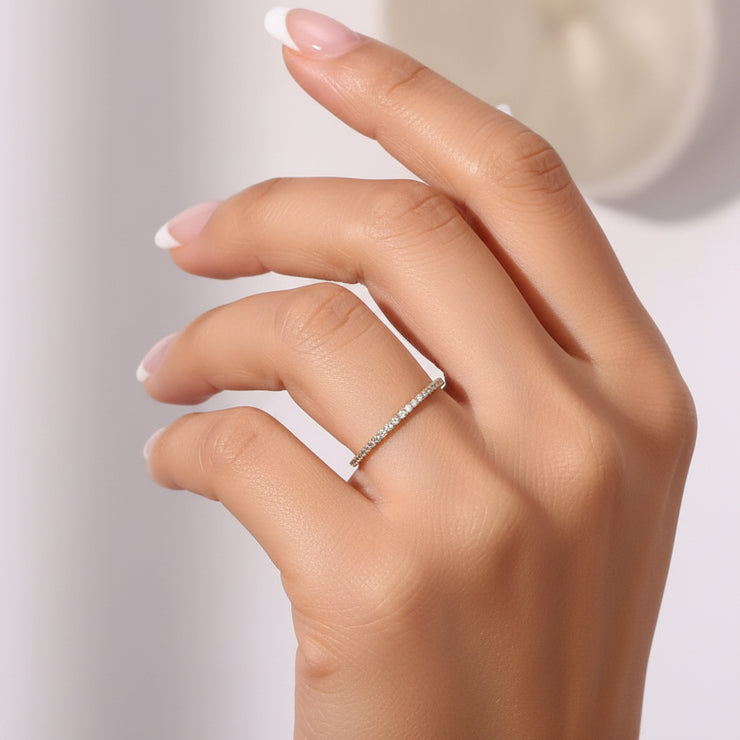 Mallory - Paved Gold Ring