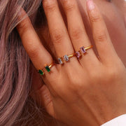 Noelle - Gemstone Gold Ring