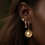 Olivia - Diamond Hoop Earrings