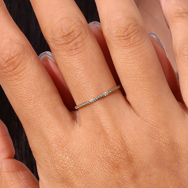 Mallory - Paved Gold Ring