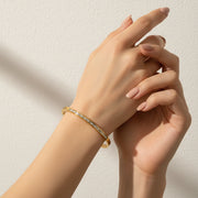 Orla - Gold Diamond Bangle