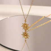 Sybil - Gold Sun Necklace