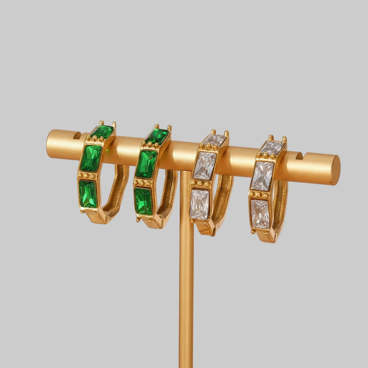 Louisa - Diamond Hoops