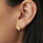 Lindsay - Smooth Huggie Earrings