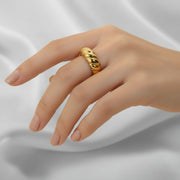 Patsy - Gold Croissant Ring