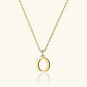 Karina - Letter Initial Gold Necklace