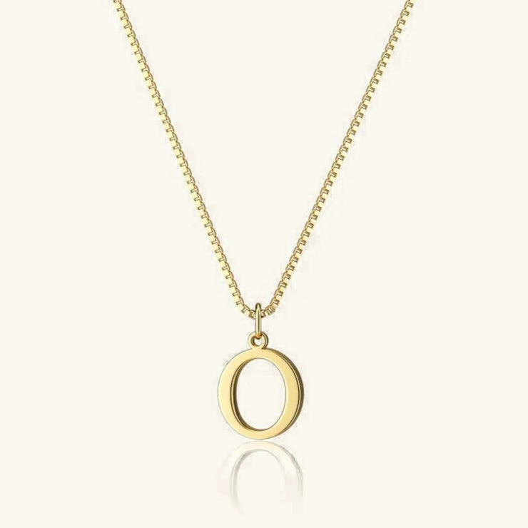 Karina - Letter Initial Gold Necklace