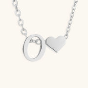 Mallory - Love Initial Letter Necklace