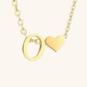 Mallory - Love Initial Letter Necklace