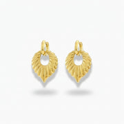 Sybil - Gold Leaf Earrings
